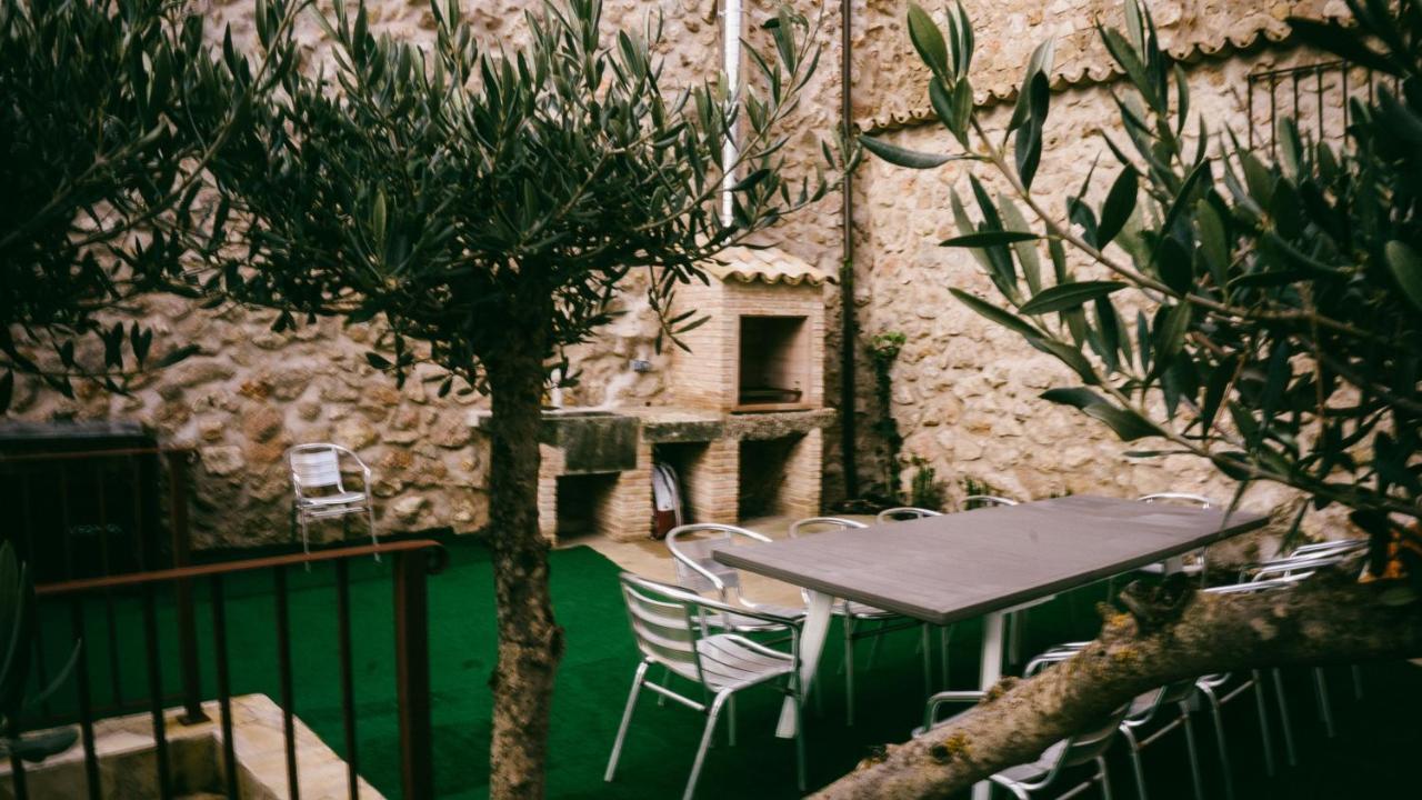 El Aprisco, Con Piscina Climatizada En Hueva-Guadalajara Villa Eksteriør bilde